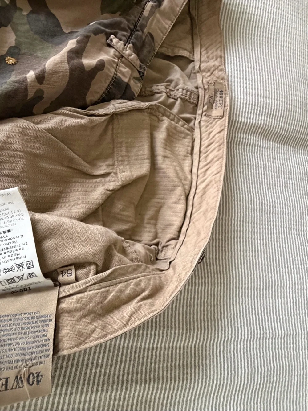 40Weft Camouflage Cargo Shorts - Green & Tan